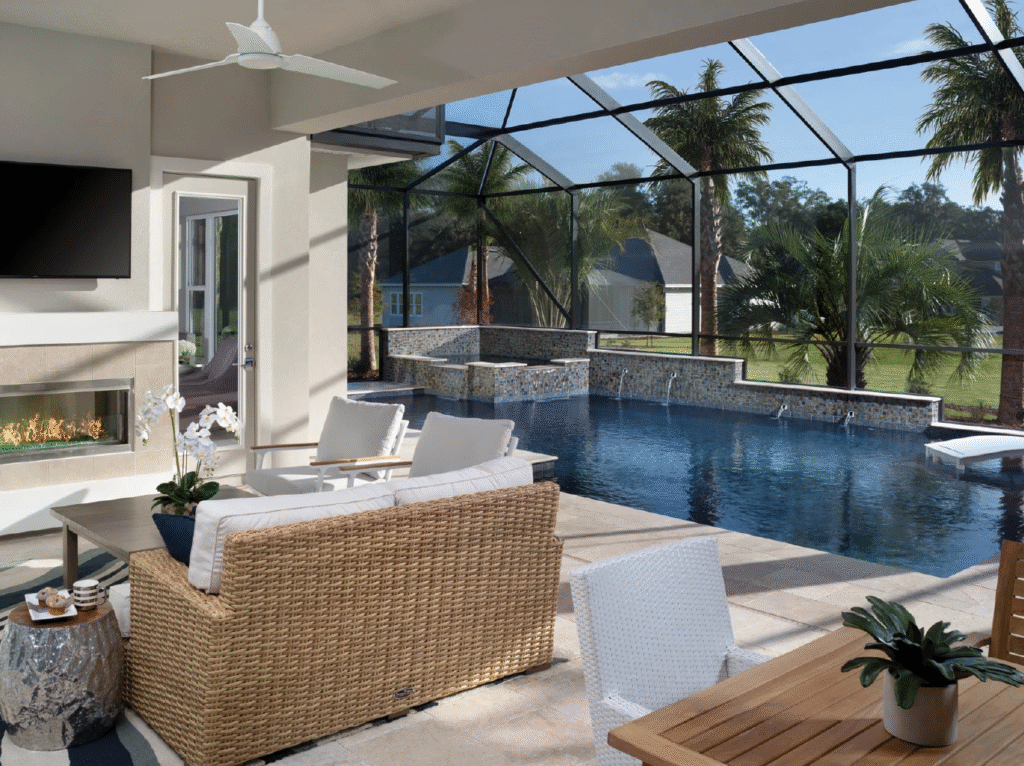 Integrated luxury smart home systems in a modern Florida residence